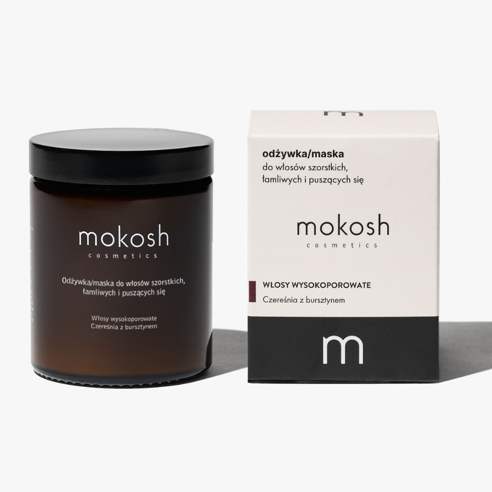 Odżywka/maska do włosów szorstkich, łamliwych i puszących się - Czereśnia z bursztynem 180ml
