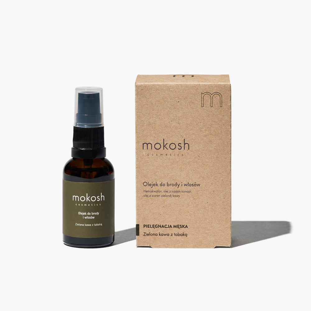 Olejek do brody i włosów Zielona kawa z tabaką 30 ml