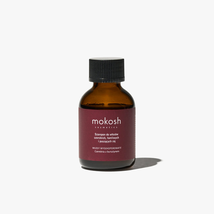 Szampon do włosów szorstkich, łamliwych i puszących się - Czereśnia z bursztynem 50ml