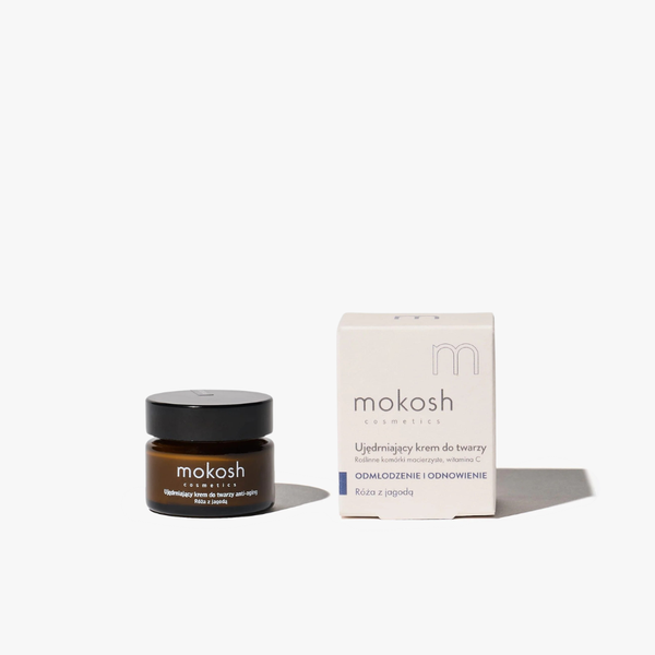 Ujędrniający krem do twarzy anti-aging Róża z jagodą 15 ml