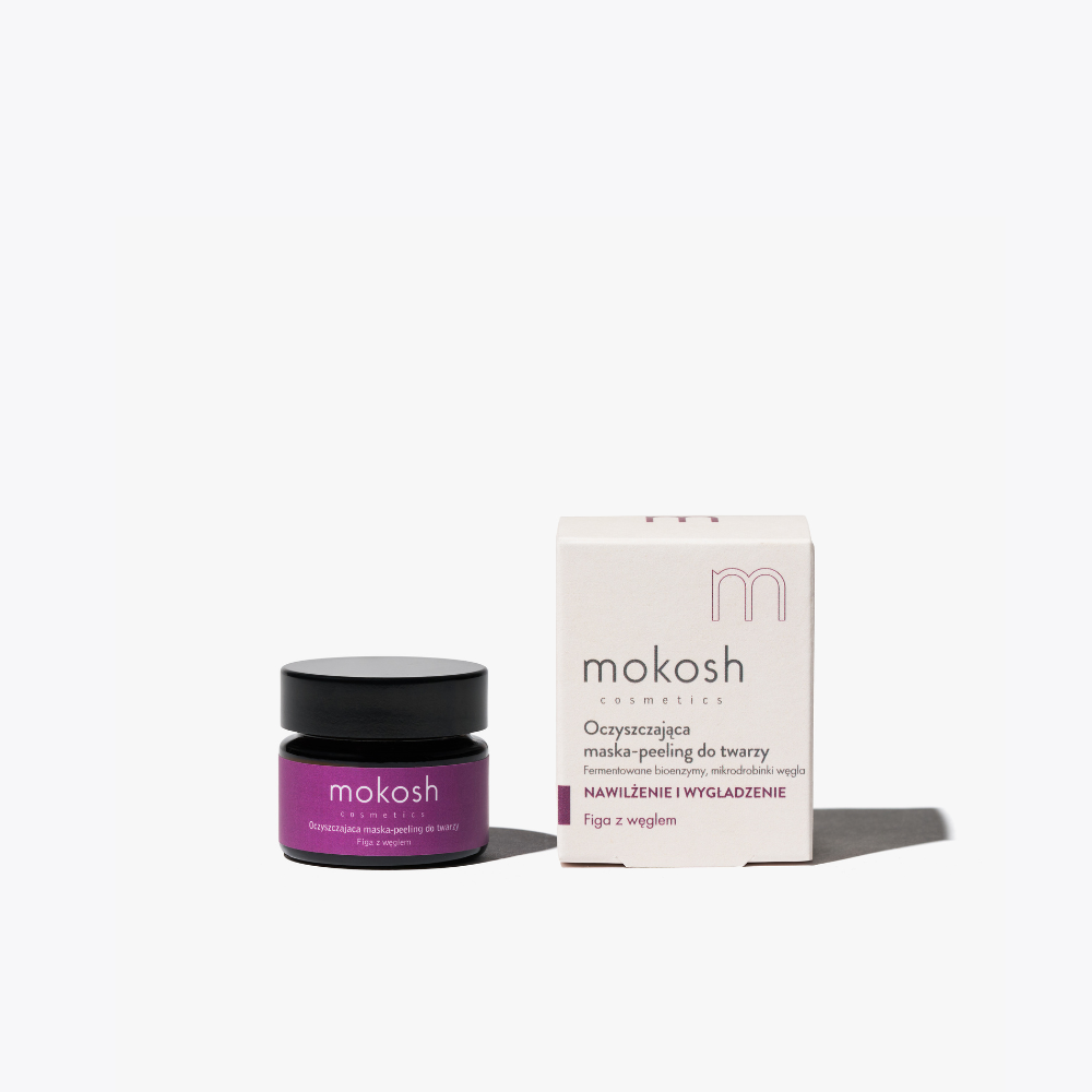 Oczyszczająca maska-peeling do twarzy Figa z węglem 15 ml